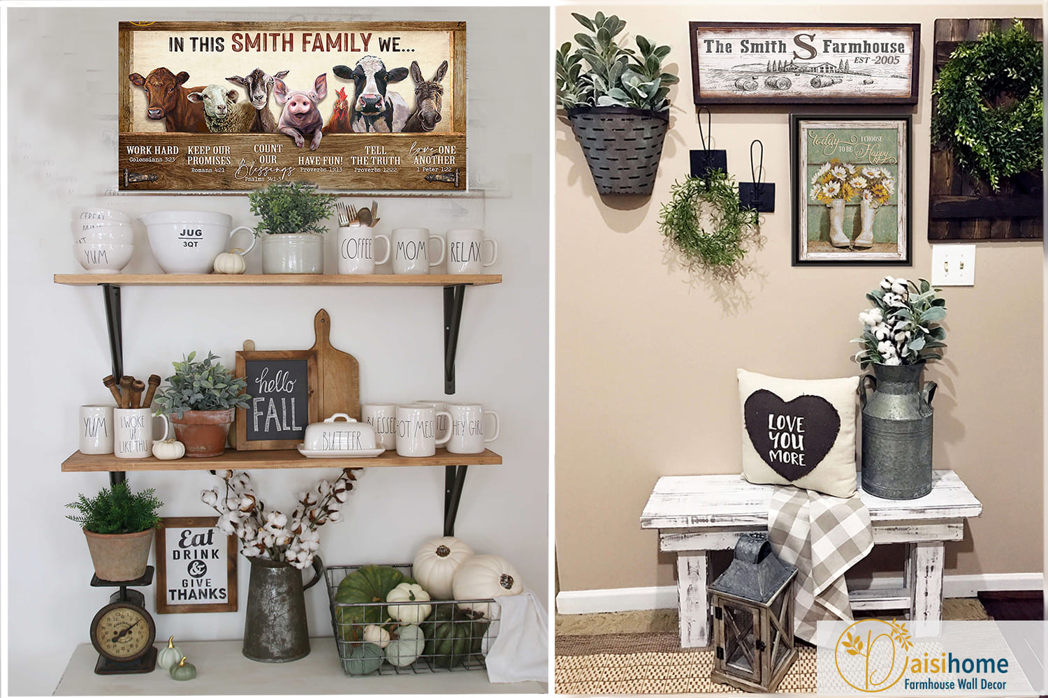 3 Perfect Country Sampler Farmhouse Style Ideas With Wooden Furniture