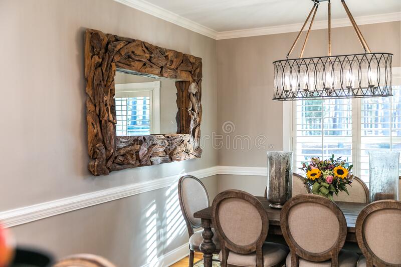 Using mirrors as faux window decor