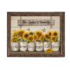 Personalized Sunflower Sign - Custom Family Wall Art  Canvas - Summer Farmhouse Decor - Housewarming Gift