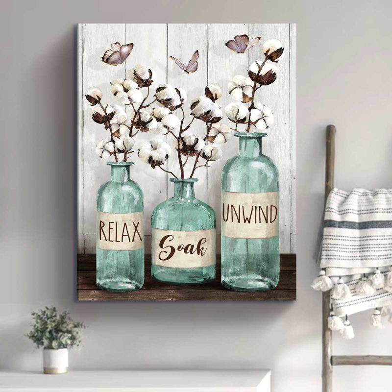 Farmhouse Bathroom Wall Art, Bathroom Wall Decor, Relax Soak Unwind Sign, Rustic Bathroom Ideas 1 Farmhouse Bathroom Wall Art, Bathroom Wall Decor, Relax Soak Unwind Sign, Rustic Bathroom Ideas