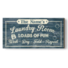 Laundry Load Of Fun Canvas, Personalized Laundry Room Wall Decor