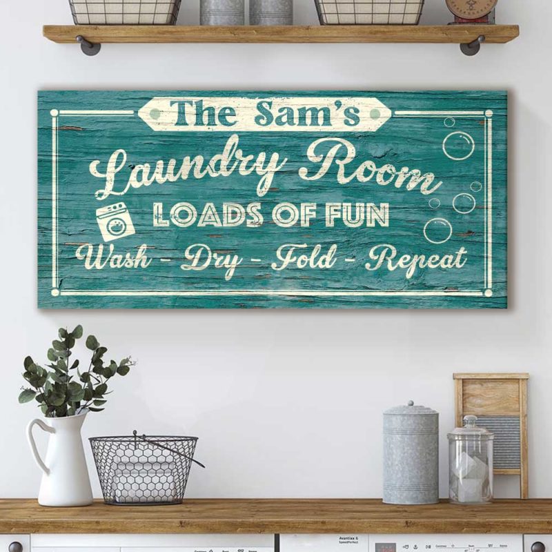 Personalized Laundry Sign Laundry Room Sign Loads Of Fun 4