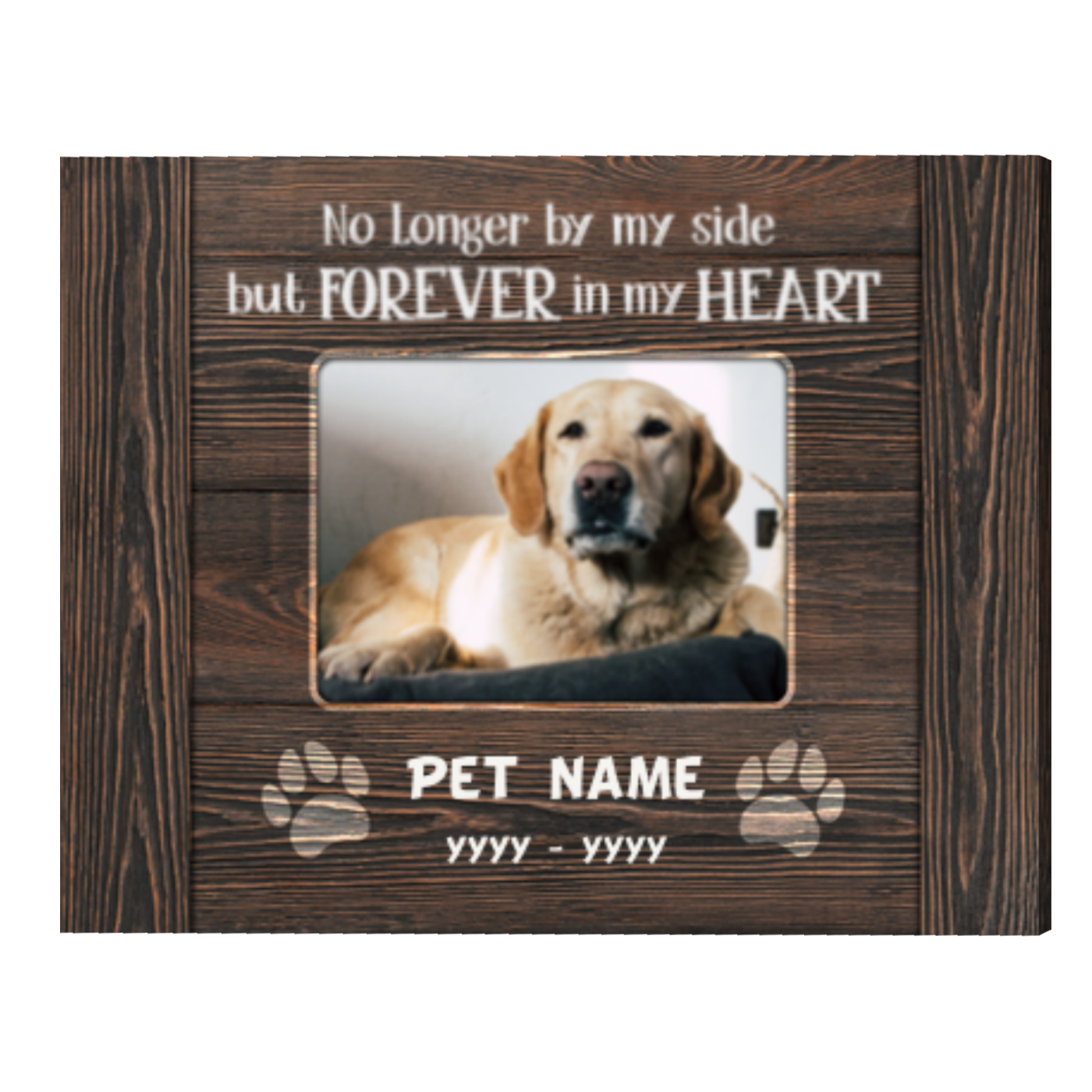 Personalized Photo Pet Sympathy Gift, Pet Loss Frame, Dog Memorial