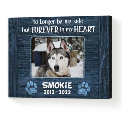 Personalized Photo Pet Sympathy Gift, Pet Loss Frame, Dog Memorial Canvas, Pet Loss Gift