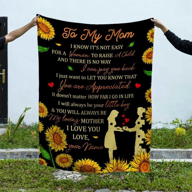 Personalized To My Mom Blanket