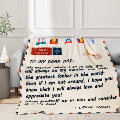 To My Dear Dad Letter Blanket!