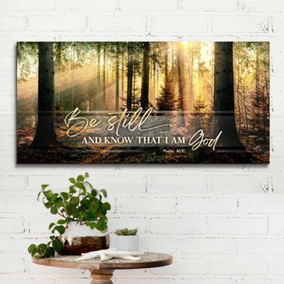 Be Still And Know That I am God Wall Art, Psalm 46:10 Bible Verse Print, Christian Signs for Home 3 Be Still And Know That I am God Wall Art, Psalm 46:10 Bible Verse Print, Christian Signs for Home