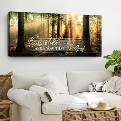 Be Still And Know That I am God Wall Art, Psalm 46:10 Bible Verse Print, Christian Signs for Home 5 be still and know that i am god wall art