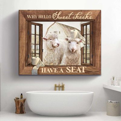 Custom Funny Animal Bathroom Wall Art