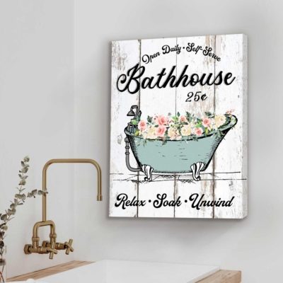 Vintage Bathhouse Wall Art