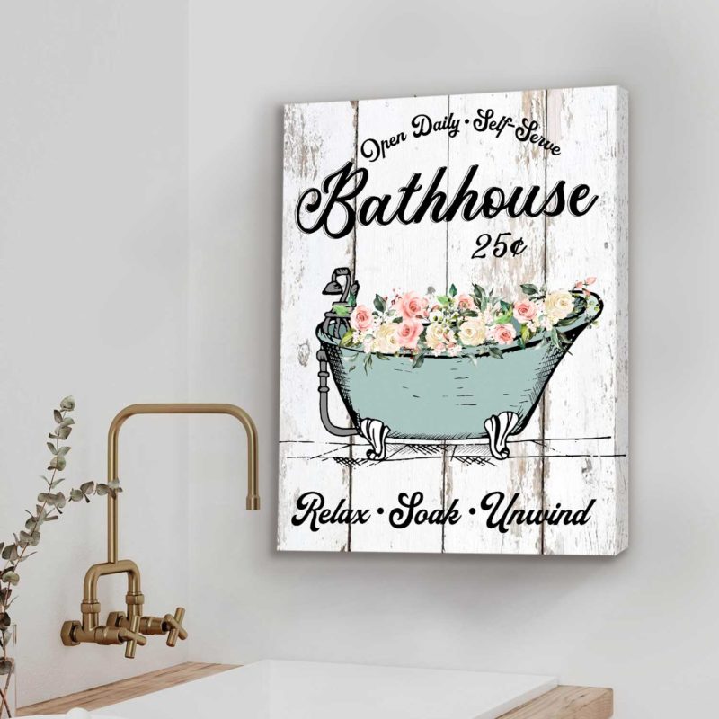 Vintage Bathhouse Wall Art