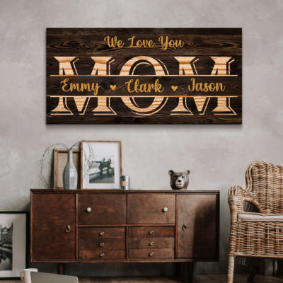 Personalized Mom Sign with Childrens Names