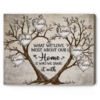 Personalized Family Name Tree Wall Art, Family Tree Gifts, Mothers Day Gifts, Gift for Parents