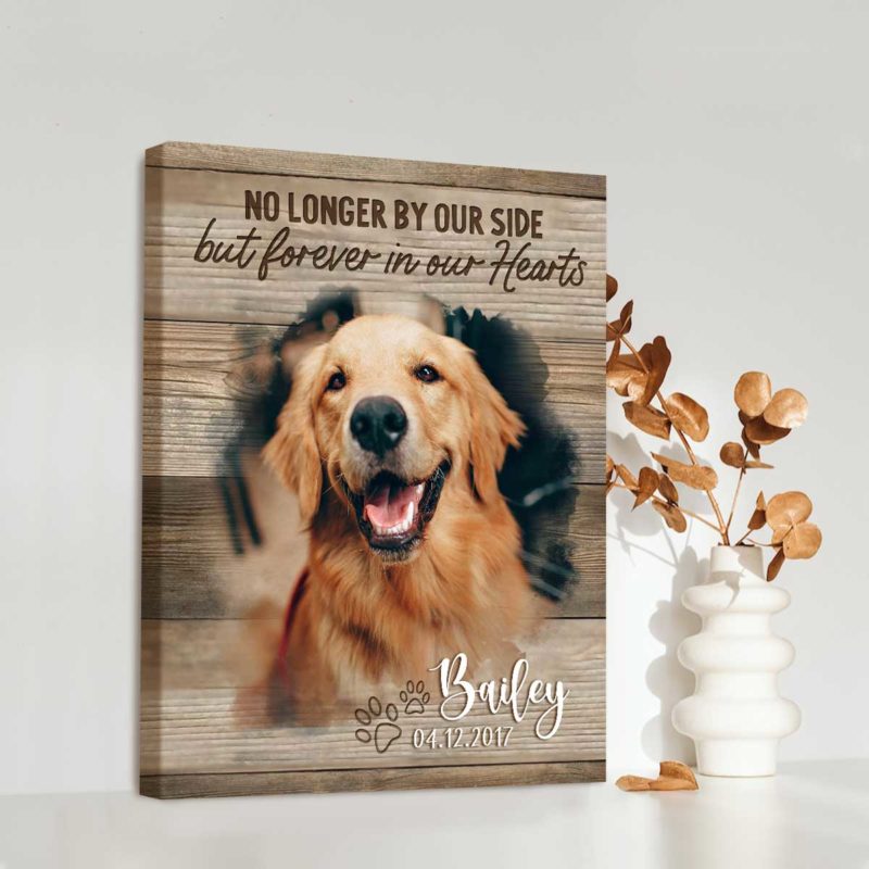 10+ Best Dog Loss Sympathy Gifts for Grieving Dog Owners 2023 4 personalized-dog-memorial-canvas-dog-forever-in-our-hearts-sympathy-gifts-for-loss-of-dog-owner1