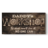 Dad’s Workshop Sign, Vintage Workshop and Garage Wall Decor, Garage Gifts for Dad on Fathers Day