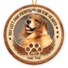 You Left Paw Print On Our Heart Personalized Pet Memorial Photo Ceramic Ornament
