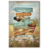 Personalized Farmhouse Rules Metal Sign, Custom Farmhouse Sign, Rustic Home Decor