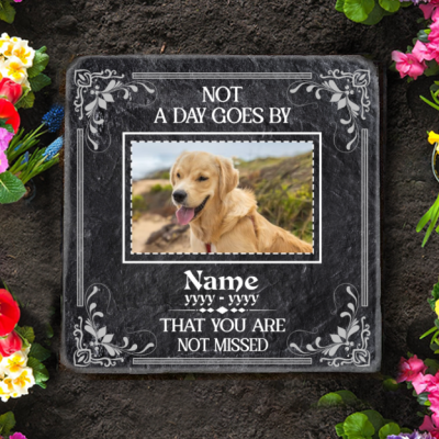 Personalized Pet Memorial Garden Stone, Custom Dog Cat Loss Gift, Pet Grave Marker, Dog Remembrance Gifts, Loss of Dog Headstone