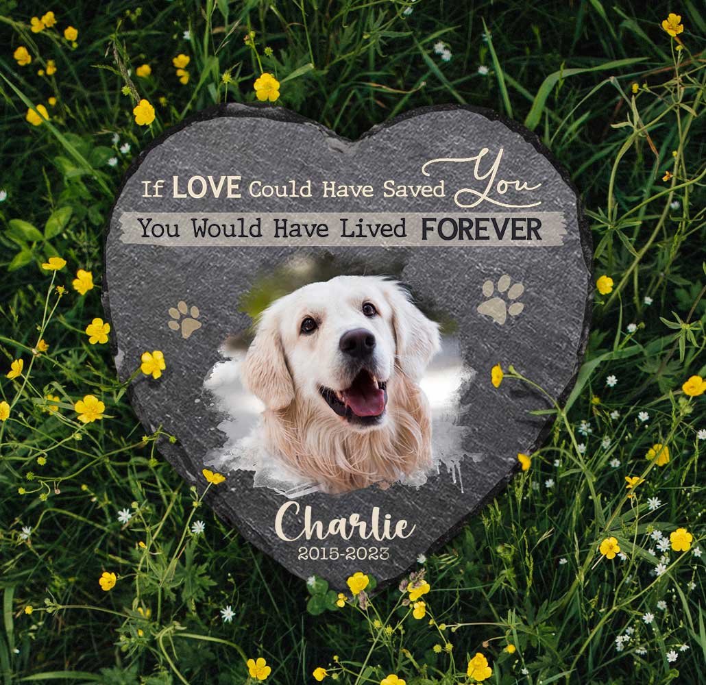 Personalized Dog Memorial Stone with Picture, Grave Stones For Dogs, Dog Loss Gifts, Pet Remembrance Gifts 1 Personalized Dog Memorial Stone with Picture, Custom Photo Pet Memorial Stone, Dog Loss Gifts