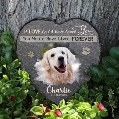 Personalized Dog Memorial Stone with Picture, Custom Photo Pet Memorial Stone, Dog Loss Gifts