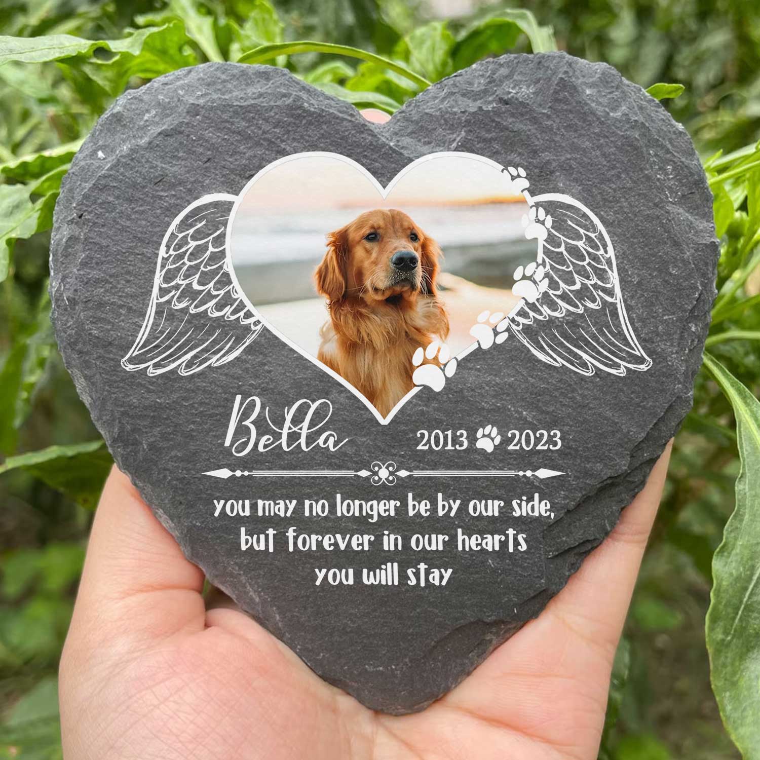 Pet Memorial Stone - 5 Best Pet Grave Marker Ideas 14 Custom No Longer By Our Side Pet Memorial Stone, Personalized Sympathy Gift For Loss Of Dog