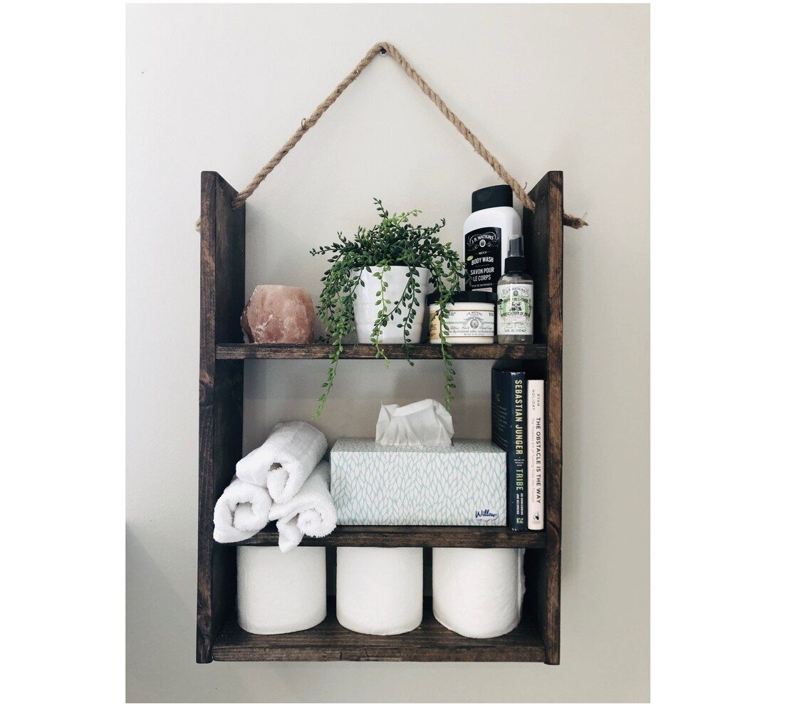 10 Creative and Stylish Ideas for Small Bathroom Wall Decor 18 Use Creative Shelving