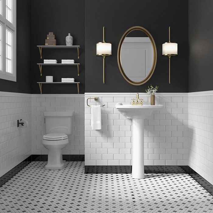 Update a Bathroom with a Monochrome Design