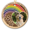 wish the rainbow bridge had visiting hours personalized photo ornament pet remembrance gifts ornament for dog who passed away
