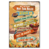 Personalized Hot Tub Rules Metal Sign, Hottub Bathroom Wall Decoration, Stress Free Zone Hot Tub Sign
