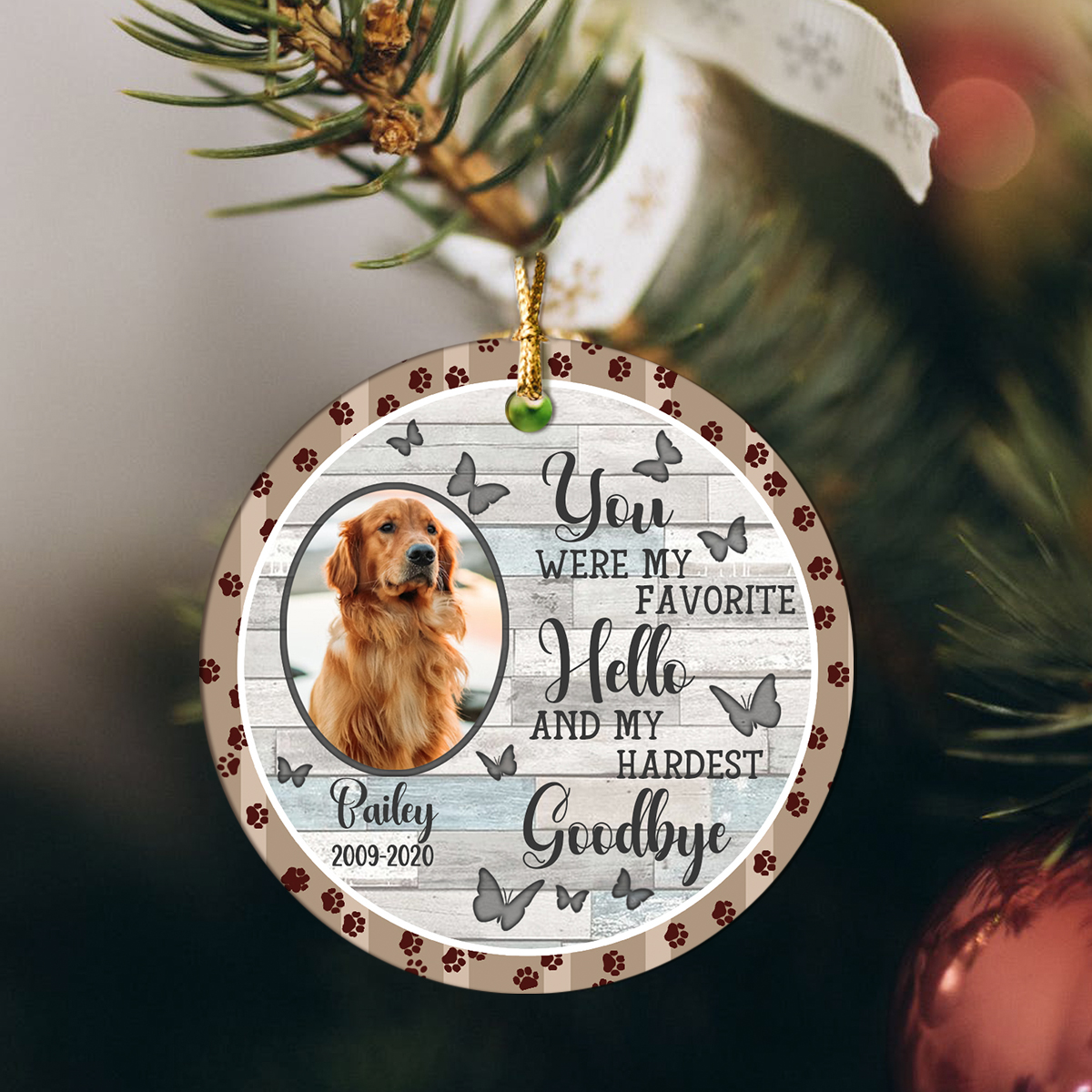 Pet Memorial Ceramic Ornament With Photo, Dog Loss Sympathy Gift, Personalized Dog Sympathy Xmas Ornaments 1 Pet Memorial Ornament With Photo, Dog Loss Sympathy Gift, Personalized Dog Sympathy Xmas Ornaments