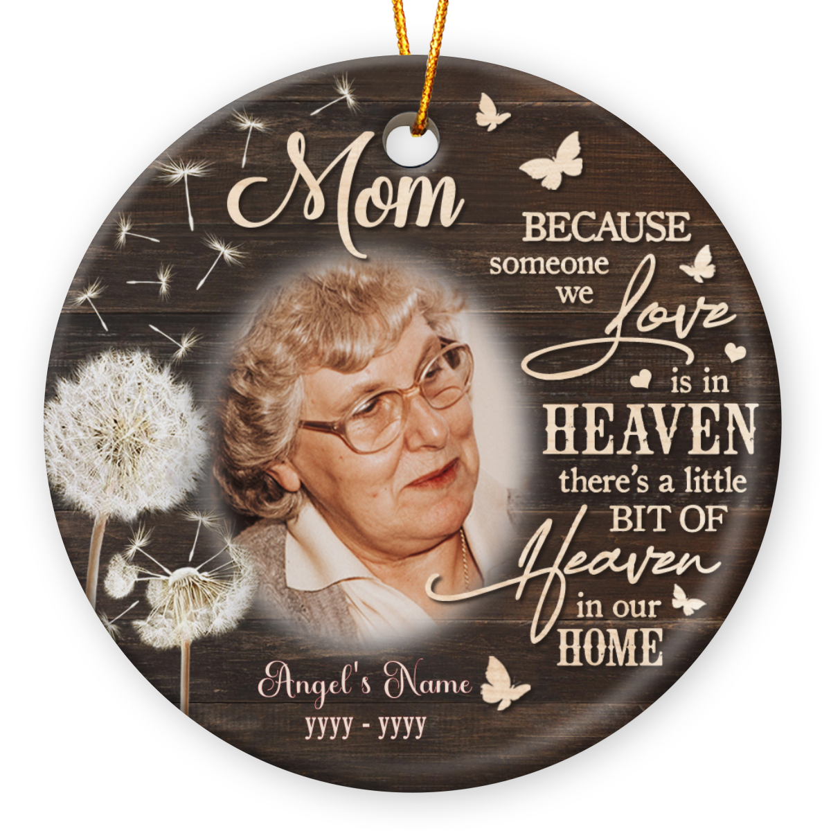 Chrstmas Memoral Ornament Unque Gfts Personalzed Gfts | Etsy