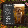 Until We Meet Again Custom Pet Memorial Slate, Personalized Dog Memorial Stone, Dog Loss Gifts, Pet Memorial Gifts, Pet Grave Markers, Pet Headstones, Gifts for Pet Lovers