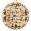 personalised family christmas ceramic ornament with names family christmas decor ornaments with family names