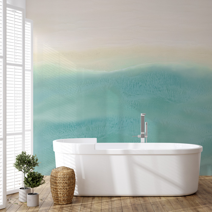 Coastal Bathroom Wallpaper