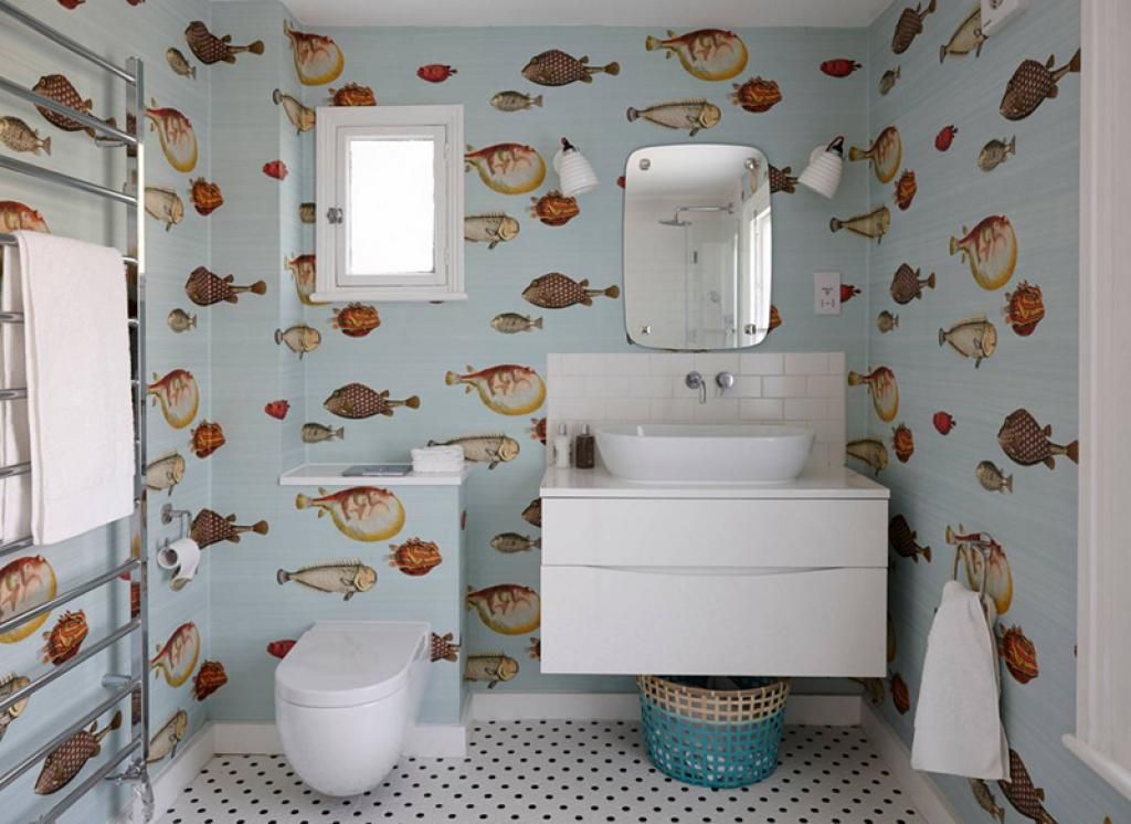 Coastal Bathroom Wallpaper1