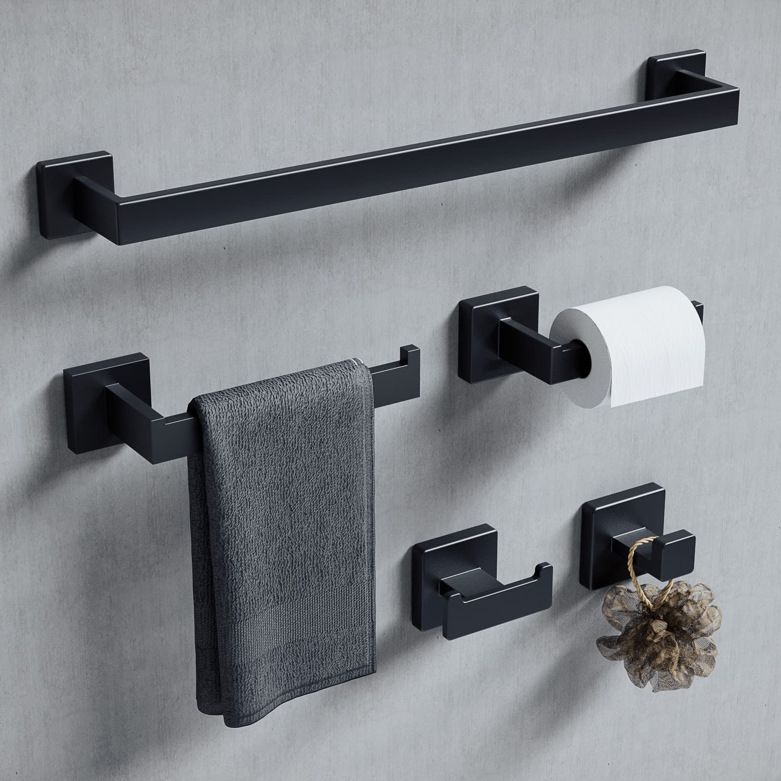 Bathroom with Black Hardware