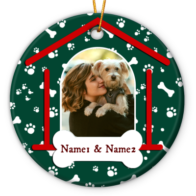 personalized dog christmas photo ceramic ornaments christmas gift for dog mom pet ornament using pet photos