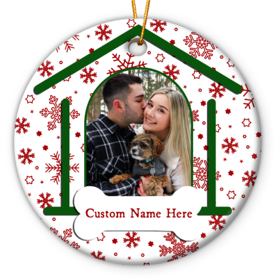 custom christmas ceramic ornaments with photo xmas tree decorations family christmas ornaments