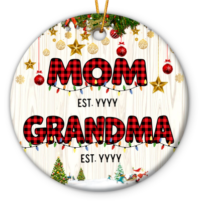 custom mom grandma christmas ceramic ornament new grandma christmas gifts first time grandma ornament