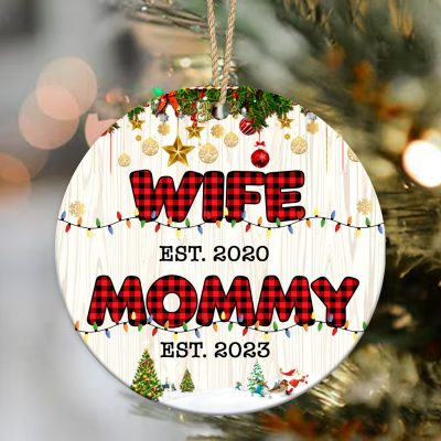 custom wife mommy ceramic ornament first time mom christmas gifts first christmas as mommy ornament