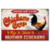 Personalized Chicken Coop Metal Sign, Custom Rise And Shine Mother Cluckers Sign, Farmhouse Decor