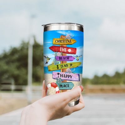 a day at the beach restores the soul tumbler custom beach lover gifts with names beach tumbler for women
