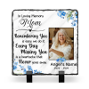 Custom Photo Memorial Slate For Loss Of Mom, Remembering You Is Easy Mom Memorial Stone, In Memory Of Mom Gifts