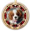 dog's 1st christmas photo ceramic ornament personalized new puppy 1st xmas gift first christmas puppy ornament