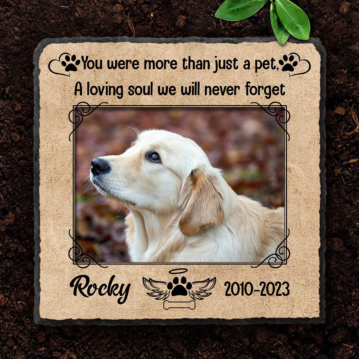 You Were More Than Just a Pet Custom Photo Slate - Engraved Pet Memorial Stone - Dog Loss Gifts 1 You Were More Than Just a Pet Custom Photo Slate, Engraved Pet Memorial Stone, Dog Loss Gifts