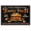 Personalized Pumpkin Patch Classic Metal Signs, Custom Pumpkin Sign For Fall, Autumn Halloween Decor