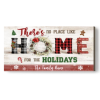 Personalized There's No Place Like Home for the Holidays Christmas Sign