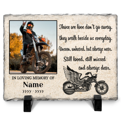 BEST SELLERS 29 Personalized Memorial Stone for Motocycle Biker, Remembrance Motorcyle Biker Gift, In Loving Memory of Motocycle Biker Gifts