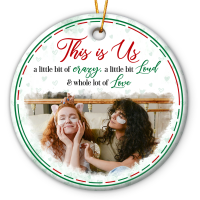 this is us personalized best friends photo ornament - friends christmas decorations - christmas gifts for female friends