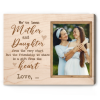 Mother and Daughter Personalized Photo Canvas Print - Christmas Gifts for Mom From Daughter